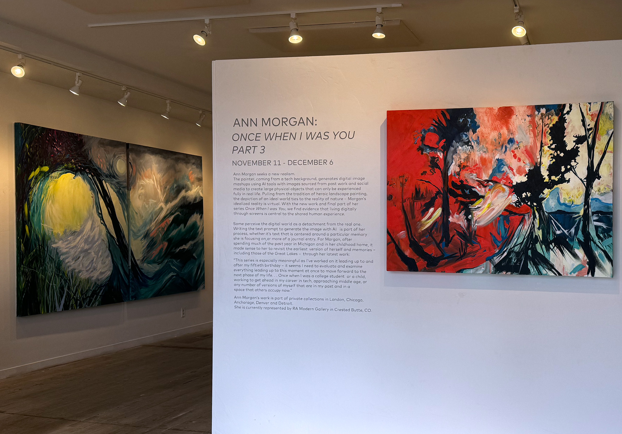 Articles in The Aspen Times, The Aspen Daily, Colorado Public Radio about the show Once When I Was You, Part Three, showing at The Art Base.